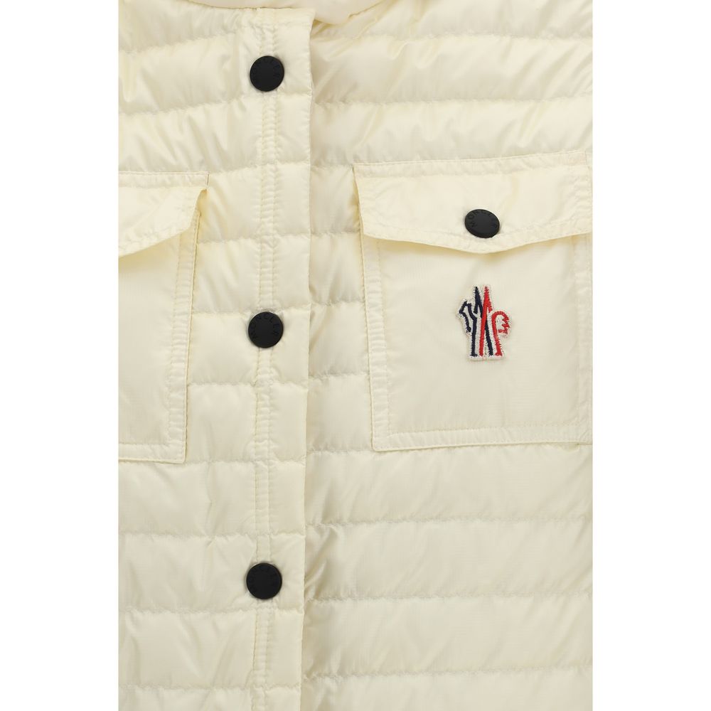 Moncler Grenoble Beige Polyamid Ärmellose Jacke