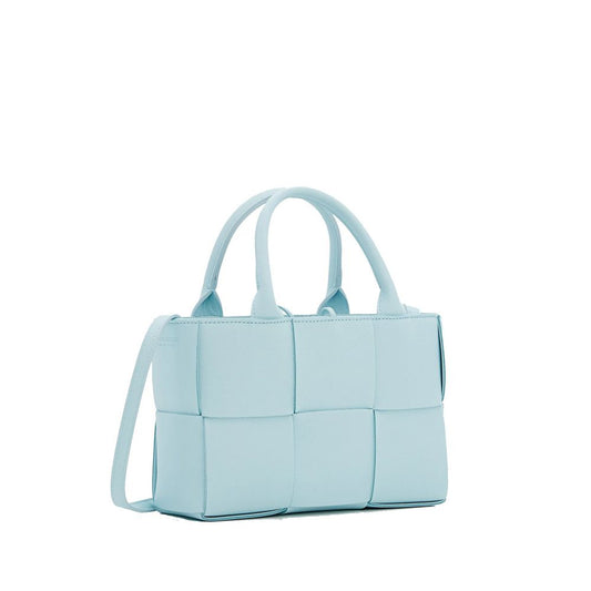 Bottega Veneta – Tote Bag aus blauem Lammleder