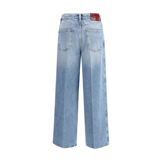 Gucci - Hellblaue Baumwoll-Jeans aus Denim